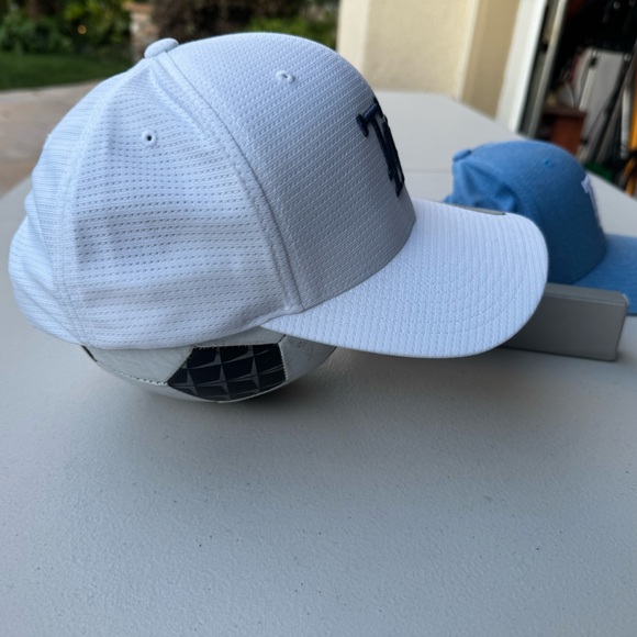 Travis Mathew (2) Hats, Snapback (Adjustable) White (New) and Blue (Used Once) - Picture 4 of 16